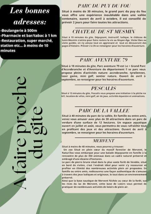 Ferienhaus La Longere Du Plessis Mornay, 30 Min Du Puy Du Fo, Wifi, Parking, Jardin La Foret-sur-Sevre